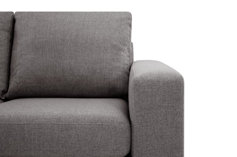 Crazy Limited Edition 4-seters Venstrevendt L-formet Dyp Sjeselongsofa i Stoff - Grå - Møbler - Sofaer - Sofaer med sjeselong - 4 seters sofa med divan