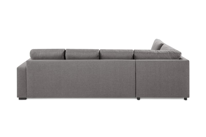 Crazy Limited Edition 4-seters Venstrevendt L-formet Dyp Sjeselongsofa i Stoff - Grå - Møbler - Sofaer - Sofaer med sjeselong - 4 seters sofa med divan