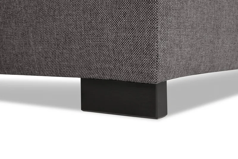 Crazy Limited Edition 4-seters Venstrevendt L-formet Dyp Sjeselongsofa i Stoff - Grå - Møbler - Sofaer - Sofaer med sjeselong - 4 seters sofa med divan
