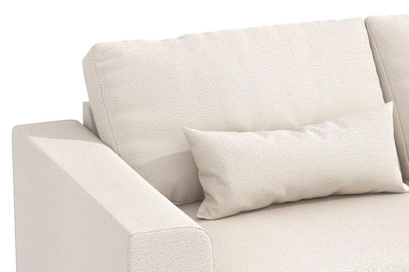 DivanSofa Haga 2,5-seters - Beige / Eik - 4 seters sofa med divan - Sofaer med sjeselong