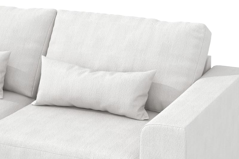 DivanSofa Haga 2,5-seters - Hvit / Eik - 4 seters sofa med divan - Sofaer med sjeselong