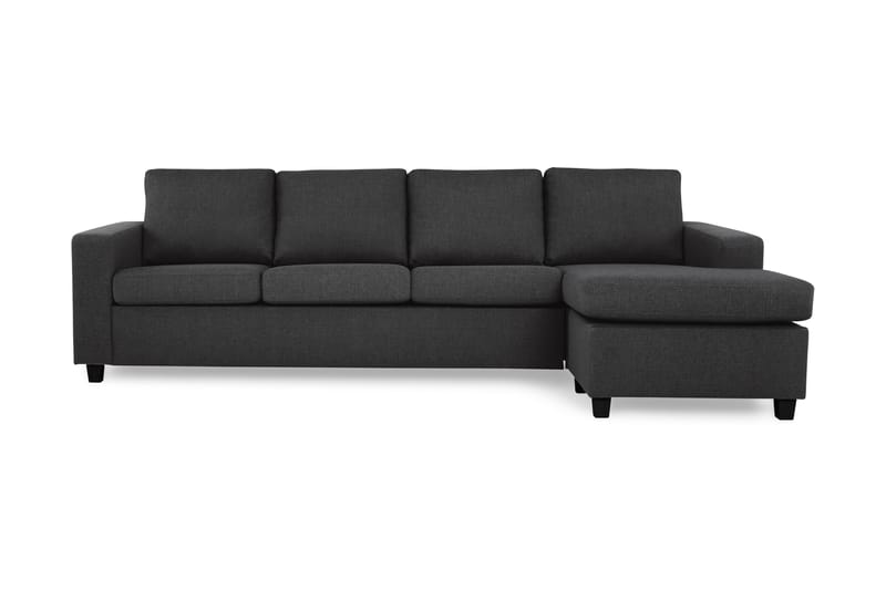 Divansofa Nevada 4-seter Vendbar - Antrasitt - 4 seters sofa med divan - Sofaer med sjeselong