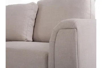 Dugard 4-seter Dyp L-formet Hjørnesofa med Sjeselong i Stoff - Beige - Møbler - Sofaer - Sofaer med sjeselong - 4 seters sofa med divan