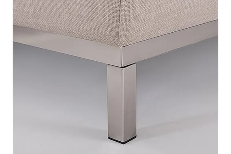 Dugard 4-seter Dyp L-formet Hjørnesofa med Sjeselong i Stoff - Beige - Møbler - Sofaer - Sofaer med sjeselong - 4 seters sofa med divan