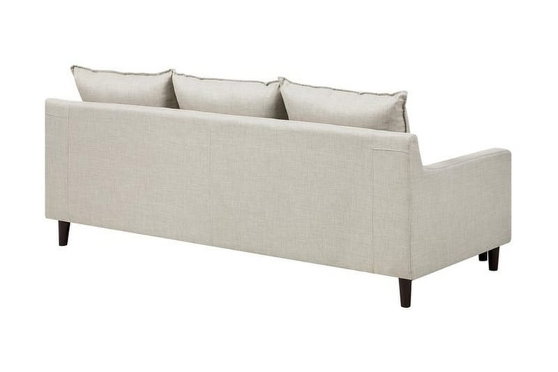 Elvenes 3-seter Høyre L-formet Sofa med Sjeselong 206 cm med Oppbevaring i Stoff - Beige - Møbler - Sofaer - Sofaer med sjeselong - 4 seters sofa med divan