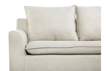 Elvenes 3-seter Høyre L-formet Sofa med Sjeselong 206 cm med Oppbevaring i Stoff - Beige - Møbler - Sofaer - Sofaer med sjeselong - 4 seters sofa med divan