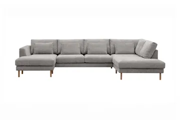 Florenz 4-seters Høyrevendt U-formet Sofa med Divan og Sjeselong i Chenille