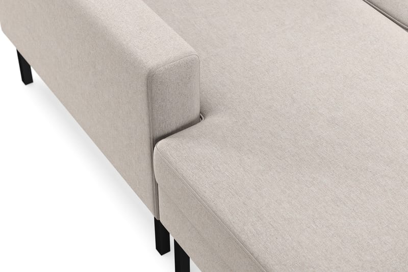 Frillestad 4-seters Høyrevendt U-formet Sofa med Divan og Sjeselong i Stoff - Beige - Møbler - Sofaer - Sofaer med sjeselong - 4 seters sofa med divan
