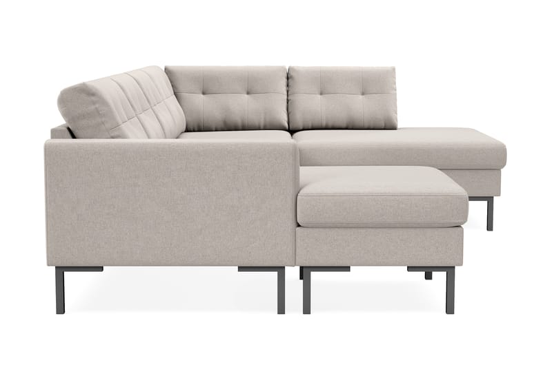 Frillestad 4-seters Høyrevendt U-formet Sofa med Divan og Sjeselong i Stoff - Beige - Møbler - Sofaer - Sofaer med sjeselong - 4 seters sofa med divan