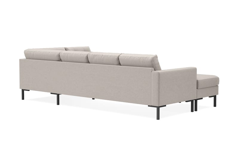 Frillestad 4-seters Høyrevendt U-formet Sofa med Divan og Sjeselong i Stoff - Beige - Møbler - Sofaer - Sofaer med sjeselong - 4 seters sofa med divan