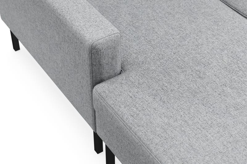 Frillestad 4-seters Høyrevendt U-formet Sofa med Divan og Sjeselong i Stoff - Grå - Møbler - Sofaer - Sofaer med sjeselong - 4 seters sofa med divan