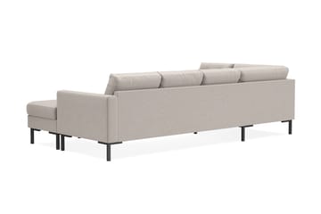 Frillestad 4-seters Venstrevendt U-formet Sofa med Divan og Sjeselong i Stoff - Beige - Møbler - Sofaer - Sofaer med sjeselong - 4 seters sofa med divan