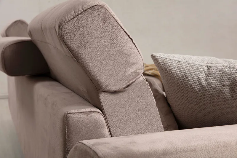 Jaraad Divansofa Høyre - Beige/Svart - Møbler - Sofaer - Sofaer med sjeselong - 4 seters sofa med divan