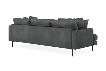 Menard 3-seters Høyrevendt L-formet Divansofa i Manchester - Grå - Møbler - Sofaer - Sofaer med sjeselong - 3 seters sofa med divan