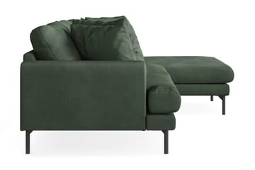 Menard 3-seters Høyrevendt L-formet Divansofa i Manchester - Grønn - Møbler - Sofaer - Sofaer med sjeselong - 3 seters sofa med divan