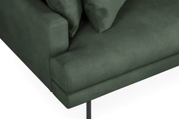 Menard 3-seters Høyrevendt L-formet Divansofa i Manchester - Grønn - Møbler - Sofaer - Sofaer med sjeselong - 3 seters sofa med divan