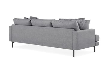Menard 3-seters Høyrevendt L-formet Divansofa i Stoff - Grå - Møbler - Sofaer - Sofaer med sjeselong - 3 seters sofa med divan
