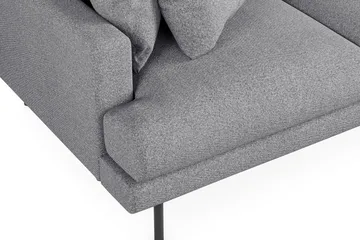 Menard 3-seters Høyrevendt L-formet Divansofa i Stoff - Grå - Møbler - Sofaer - Sofaer med sjeselong - 3 seters sofa med divan