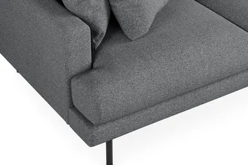Menard 3-seters Høyrevendt L-formet Divansofa i Stoff - Mørk grå - Møbler - Sofaer - Sofaer med sjeselong - 3 seters sofa med divan