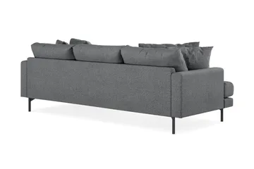 Menard 3-seters Høyrevendt L-formet Divansofa i Stoff - Mørk grå - Møbler - Sofaer - Sofaer med sjeselong - 3 seters sofa med divan