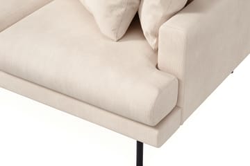Menard 3-seters Venstrevendt Dyp L-formet Divansofa i Manchester - Beige - Møbler - Sofaer - Sofaer med sjeselong - 3 seters sofa med divan