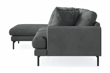 Menard 3-seters Venstrevendt L-formet Divansofa i Manchester - Grå - Møbler - Sofaer - Sofaer med sjeselong - 3 seters sofa med divan