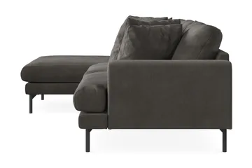 Menard 3-seters Venstrevendt L-formet Divansofa i Manchester - Mørk grå - Møbler - Sofaer - Sofaer med sjeselong - 3 seters sofa med divan