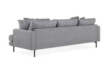 Menard 3-seters Venstrevendt L-formet Divansofa i Stoff - Grå - Møbler - Sofaer - Sofaer med sjeselong - 3 seters sofa med divan