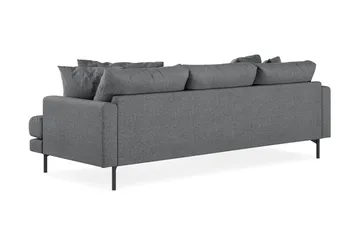 Menard 3-seters Venstrevendt L-formet Divansofa i Stoff - Mørk grå - Møbler - Sofaer - Sofaer med sjeselong - 3 seters sofa med divan