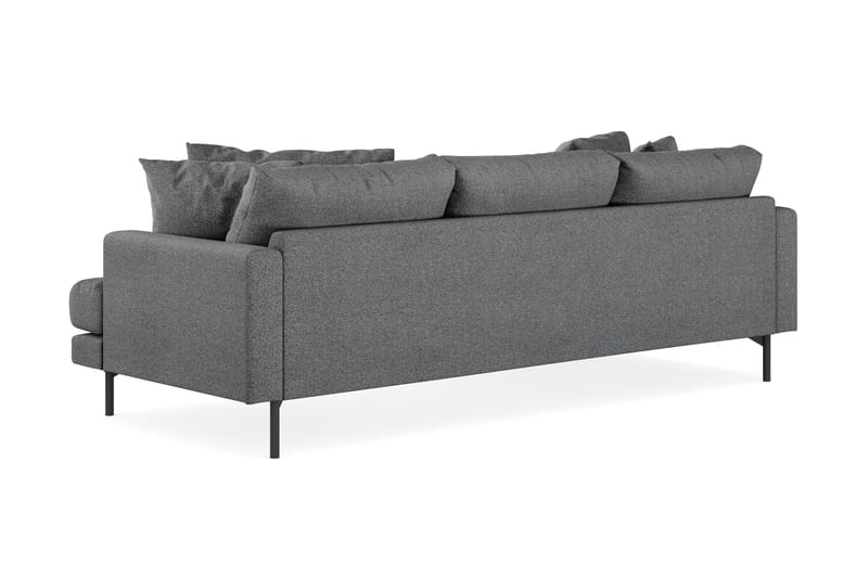 Menard 3-seters Venstrevendt L-formet Divansofa i Stoff - Mørk grå - Møbler - Sofaer - Sofaer med sjeselong - 3 seters sofa med divan