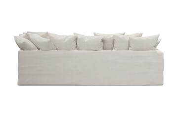 Menard 4-seters Høyrevendt L-formet Sjeselongsofa i Bouclé - Hvit - Møbler - Sofaer - Sofaer med sjeselong - 4 seters sofa med divan