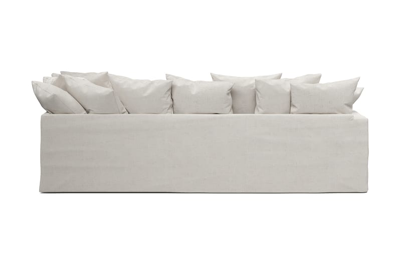 Menard 4-seters Høyrevendt L-formet Sjeselongsofa i Bouclé - Hvit - Møbler - Sofaer - Sofaer med sjeselong - 4 seters sofa med divan