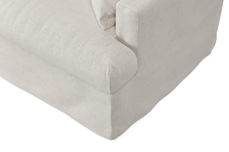 Menard 4-seters Høyrevendt L-formet Sjeselongsofa i Bouclé - Hvit - Møbler - Sofaer - Sofaer med sjeselong - 4 seters sofa med divan