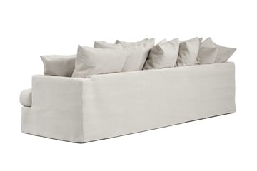 Menard 4-seters Venstrevendt L-formet Sjeselongsofa i Stoff - Beige - Møbler - Sofaer - Sofaer med sjeselong - 4 seters sofa med divan