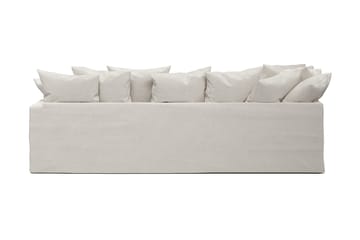 Menard 4-seters Venstrevendt L-formet Sjeselongsofa i Stoff - Beige - Møbler - Sofaer - Sofaer med sjeselong - 4 seters sofa med divan