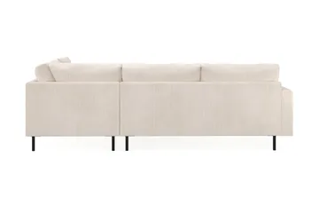 Menard Compact 4-seters Høyrevendt L-formet Sjeselongsofa i Manchester - Beige - Møbler - Sofaer - Sofaer med sjeselong - 4 seters sofa med divan