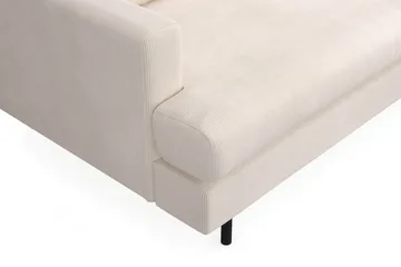 Menard Compact 4-seters Høyrevendt L-formet Sjeselongsofa i Manchester - Beige - Møbler - Sofaer - Sofaer med sjeselong - 4 seters sofa med divan