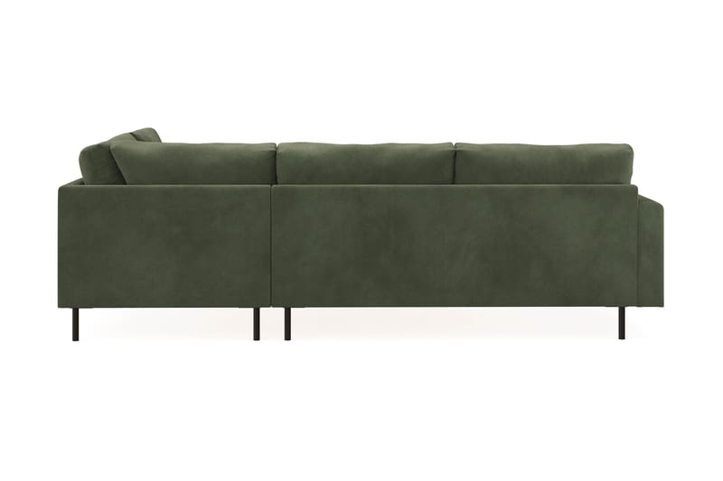 Menard Compact 4-seters Høyrevendt L-formet Sjeselongsofa i Manchester - Grønn - Møbler - Sofaer - Sofaer med sjeselong - 4 seters sofa med divan