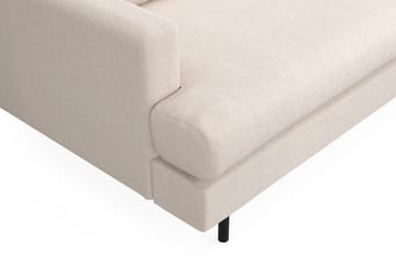 Menard Compact 4-seters Høyrevendt L-formet Sjeselongsofa i Stoff - Beige - Møbler - Sofaer - Sofaer med sjeselong - 4 seters sofa med divan