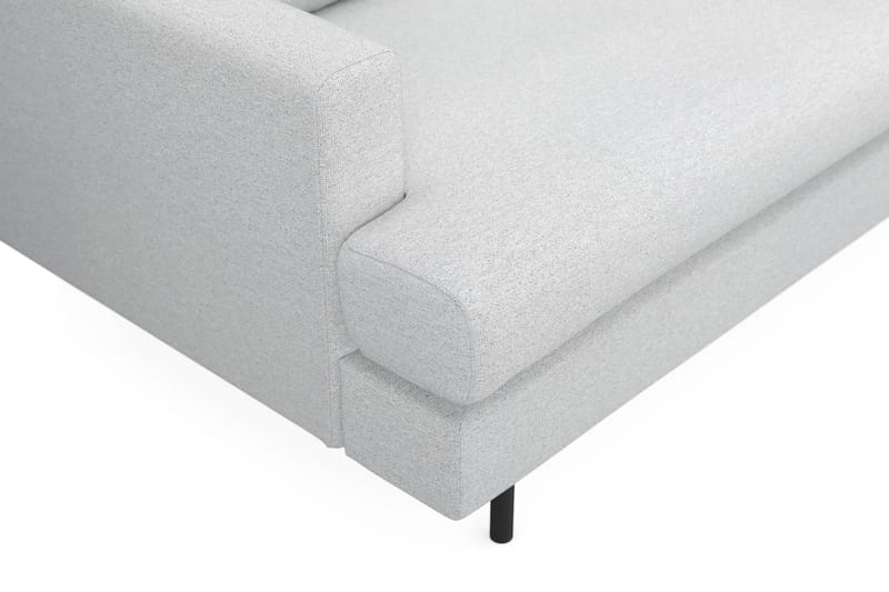 Menard Compact 4-seters Høyrevendt L-formet Sjeselongsofa i Stoff - Lys grå - Møbler - Sofaer - Sofaer med sjeselong - 4 seters sofa med divan
