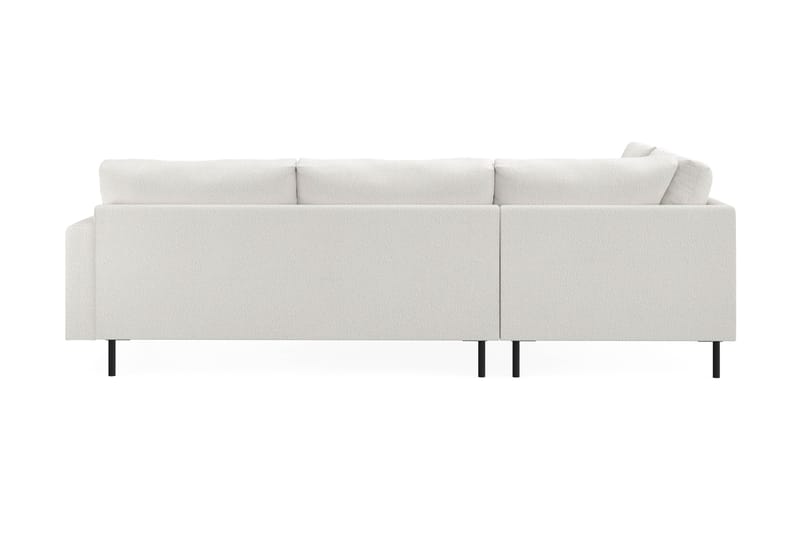 Menard Compact 4-seters Venstrevendt L-formet Sjeselongsofa i Bouclé - Hvit - Møbler - Sofaer - Sofaer med sjeselong - 4 seters sofa med divan