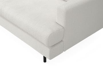 Menard Compact 4-seters Venstrevendt L-formet Sjeselongsofa i Bouclé - Hvit - Møbler - Sofaer - Sofaer med sjeselong - 4 seters sofa med divan