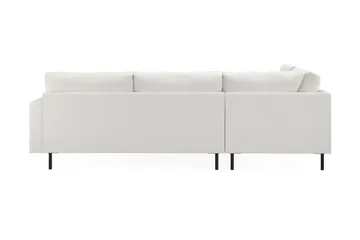 Menard Compact 4-seters Venstrevendt L-formet Sjeselongsofa i Bouclé - Hvit - Møbler - Sofaer - Sofaer med sjeselong - 4 seters sofa med divan