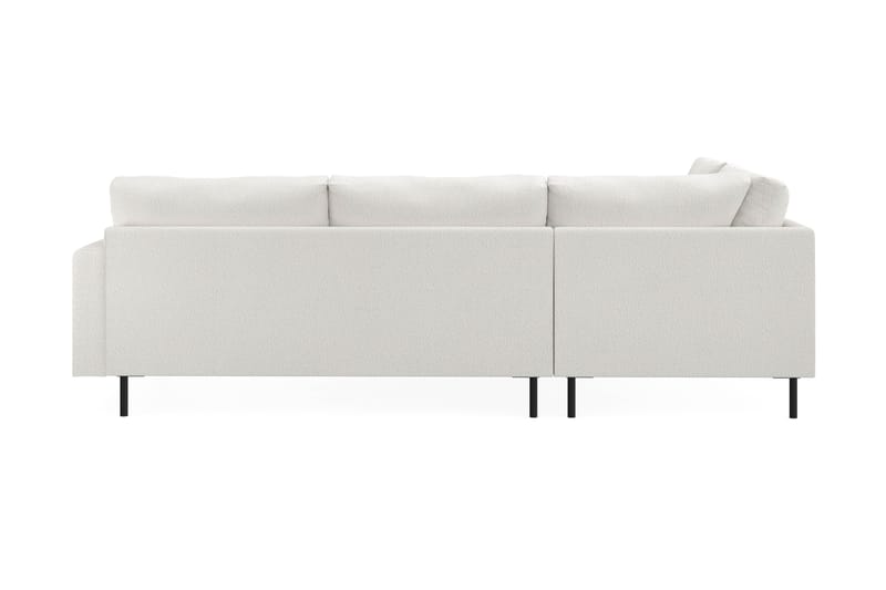 Menard Compact 4-seters Venstrevendt L-formet Sjeselongsofa i Bouclé - Hvit - Møbler - Sofaer - Sofaer med sjeselong - 4 seters sofa med divan