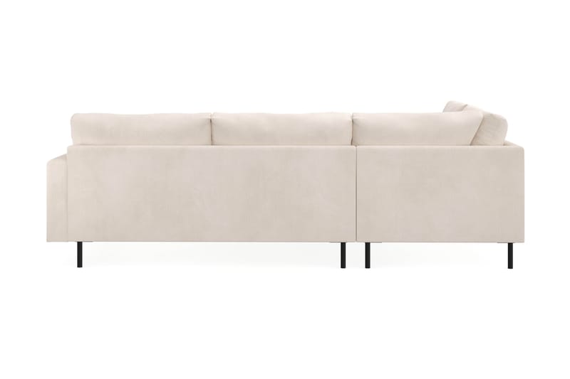Menard Compact 4-seters Venstrevendt L-formet Sjeselongsofa i Manchester - Beige - Møbler - Sofaer - Sofaer med sjeselong - 4 seters sofa med divan