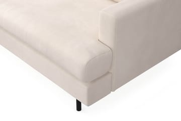Menard Compact 4-seters Venstrevendt L-formet Sjeselongsofa i Manchester - Beige - Møbler - Sofaer - Sofaer med sjeselong - 4 seters sofa med divan