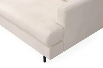 Menard Compact 4-seters Venstrevendt L-formet Sjeselongsofa i Manchester - Beige - Møbler - Sofaer - Sofaer med sjeselong - 4 seters sofa med divan