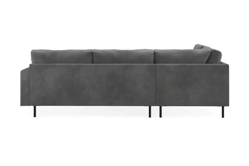 Menard Compact 4-seters Venstrevendt L-formet Sjeselongsofa i Manchester - Grå - Møbler - Sofaer - Sofaer med sjeselong - 4 seters sofa med divan