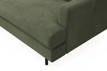 Menard Compact 4-seters Venstrevendt L-formet Sjeselongsofa i Manchester - Grønn - Møbler - Sofaer - Sofaer med sjeselong - 4 seters sofa med divan