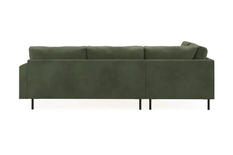 Menard Compact 4-seters Venstrevendt L-formet Sjeselongsofa i Manchester - Grønn - Møbler - Sofaer - Sofaer med sjeselong - 4 seters sofa med divan